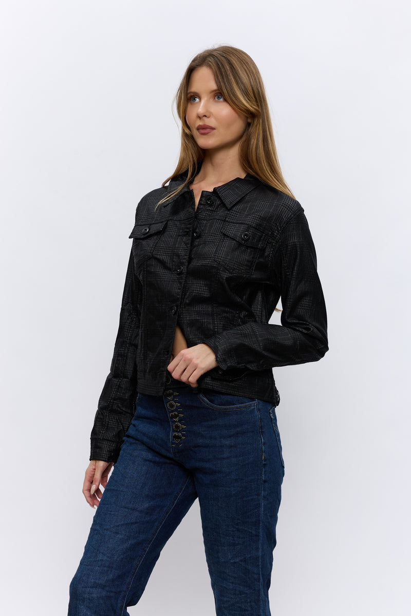 VEGAN ג'קט משובץ