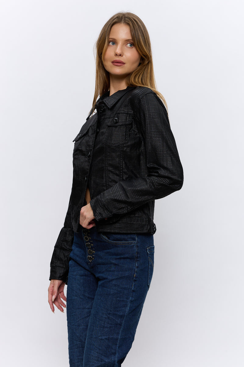 VEGAN ג'קט משובץ