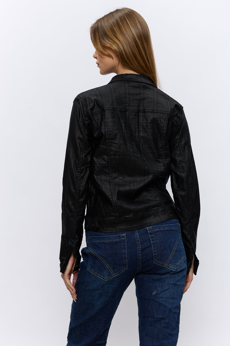 VEGAN ג'קט משובץ