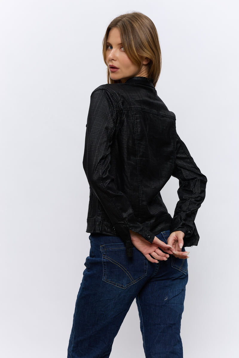 VEGAN ג'קט משובץ