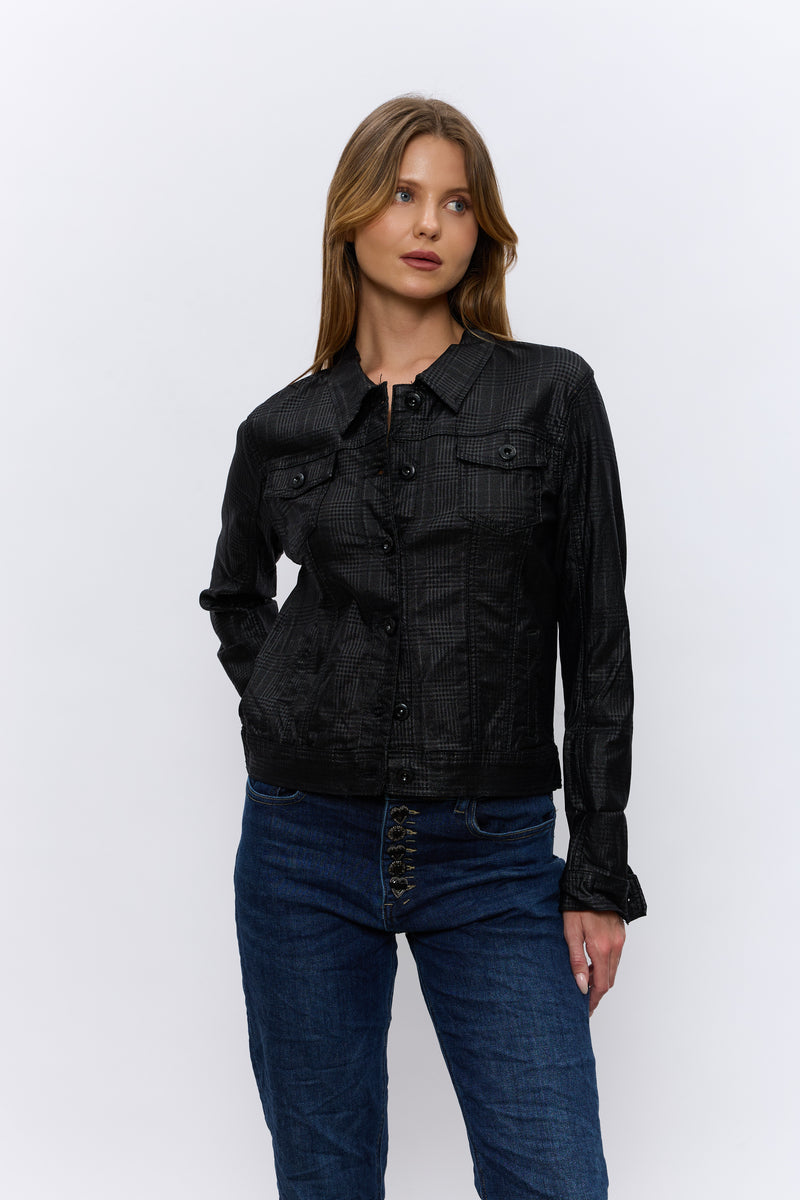 VEGAN ג'קט משובץ