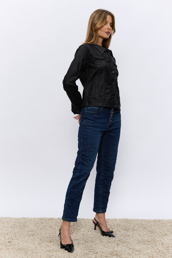 VEGAN ג'קט משובץ