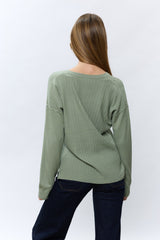 סריג וי ריב בגב