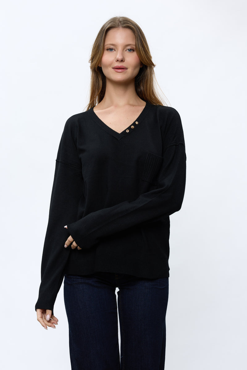 סריג וי ריב בגב