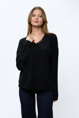 סריג וי ריב בגב