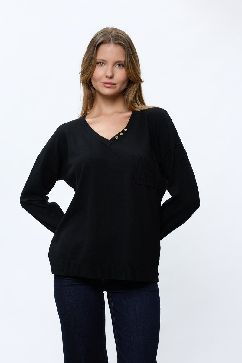 סריג וי ריב בגב