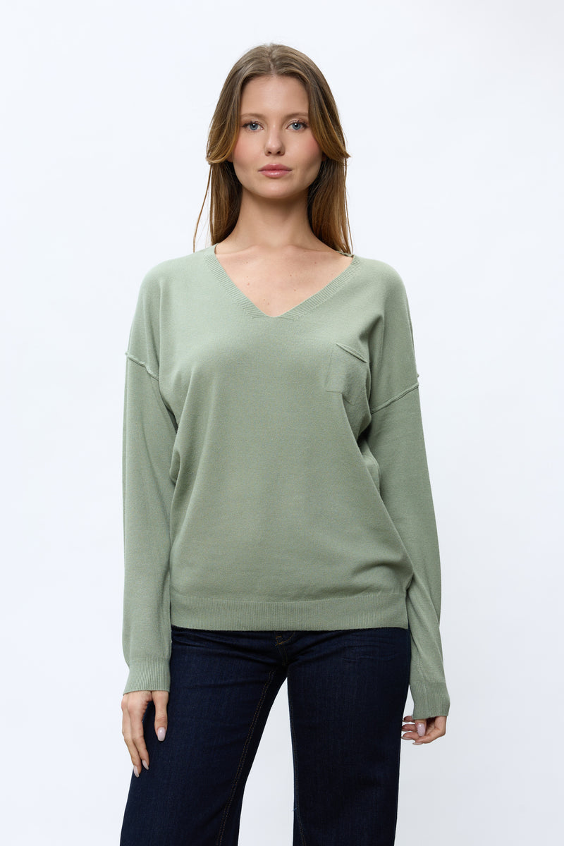 סריג וי+כיס