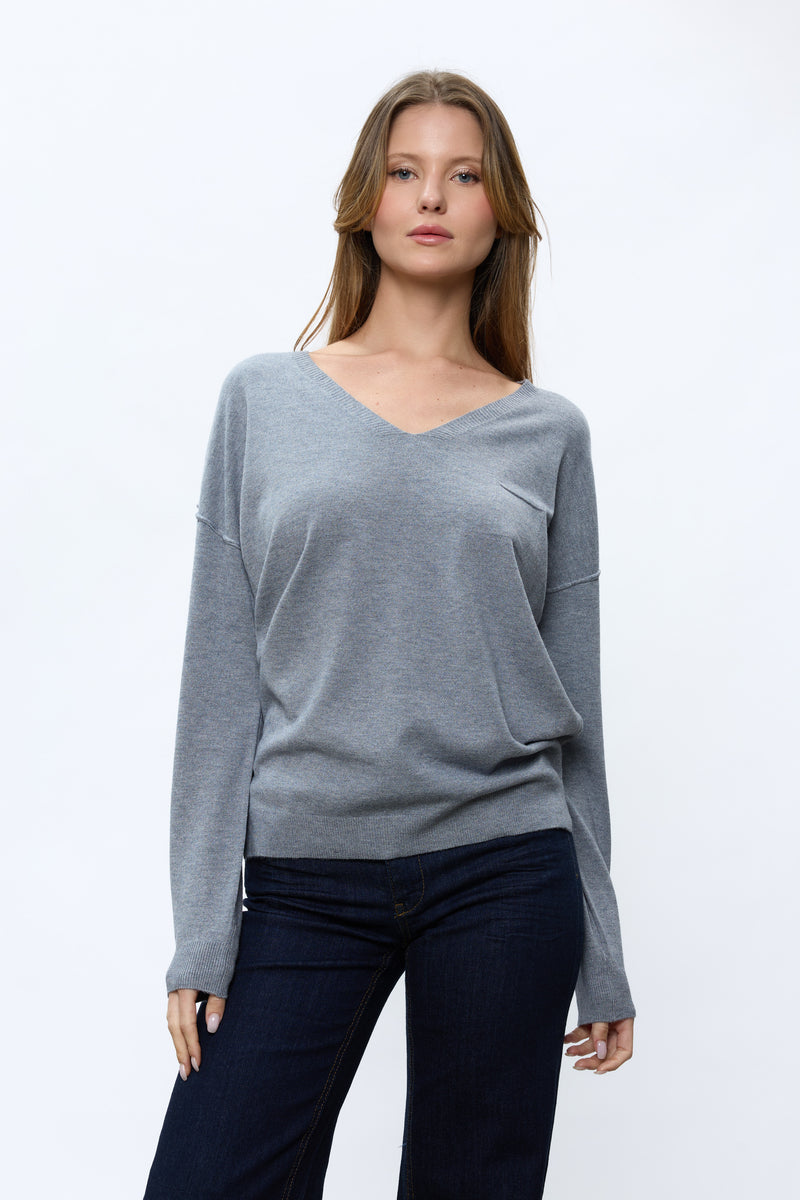 סריג וי+כיס