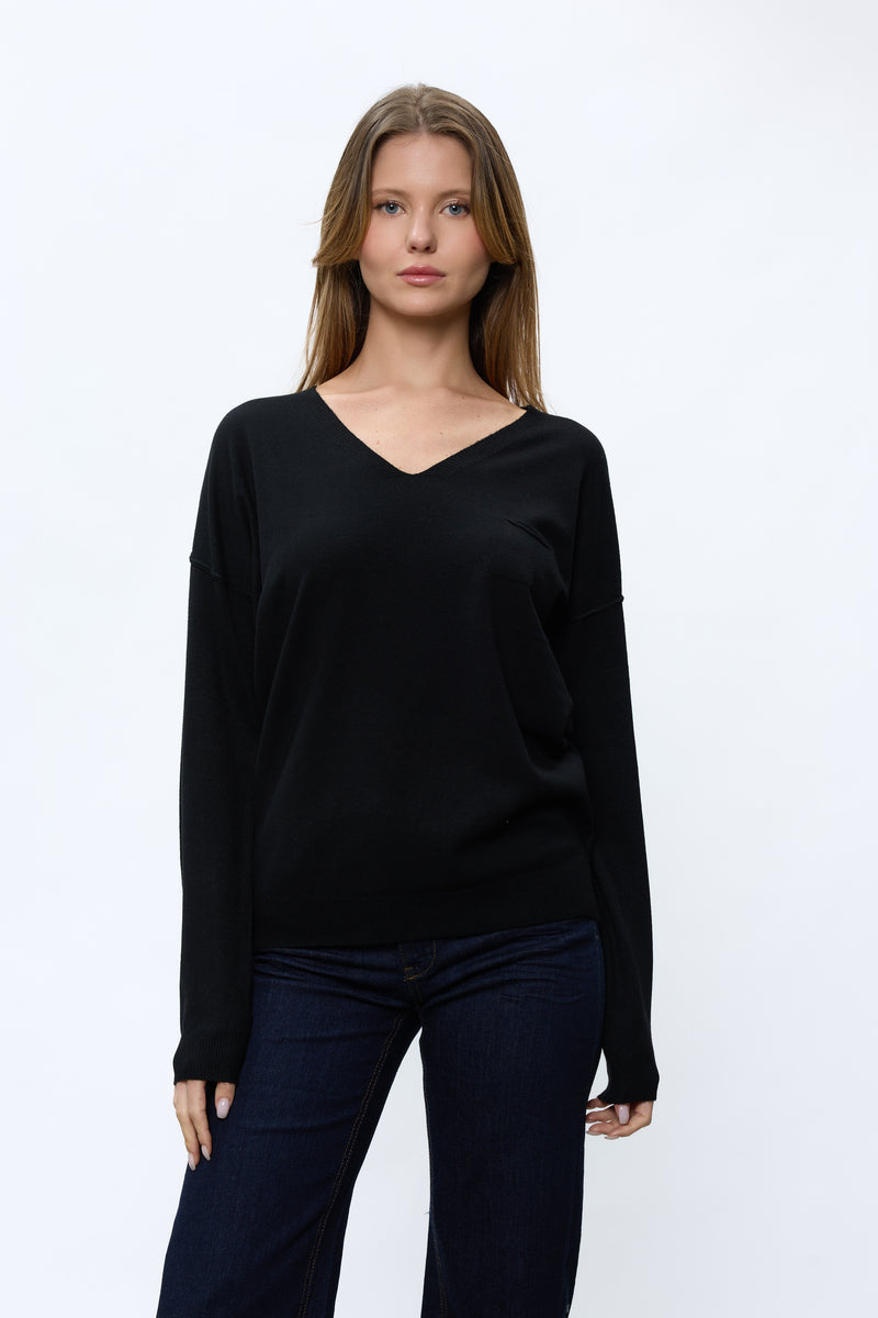 סריג וי+כיס