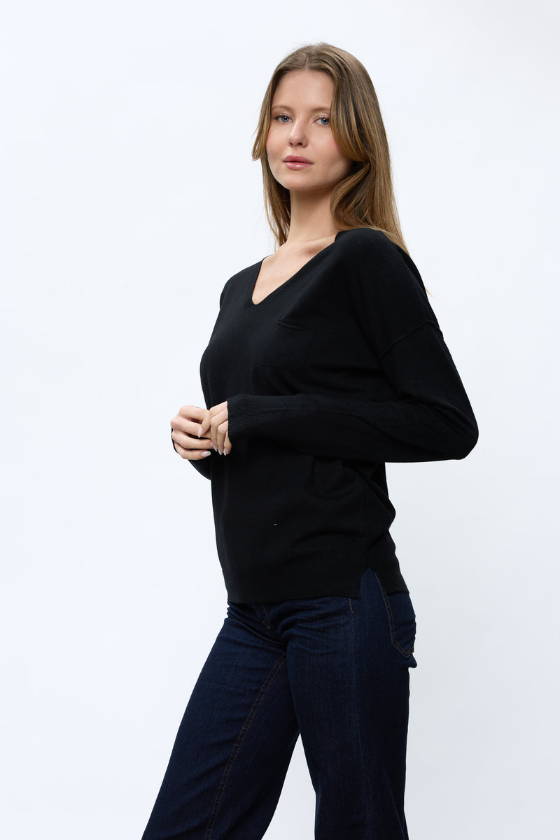 סריג וי+כיס