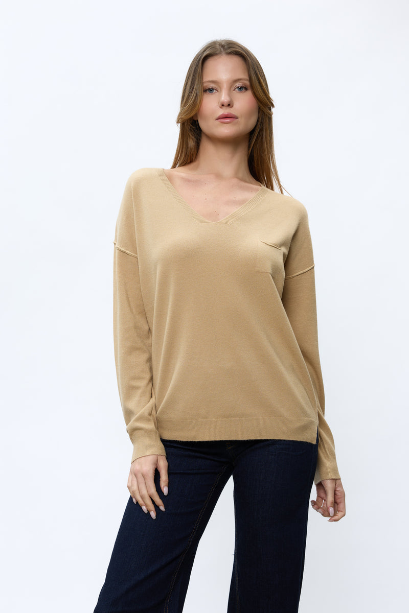 סריג וי+כיס