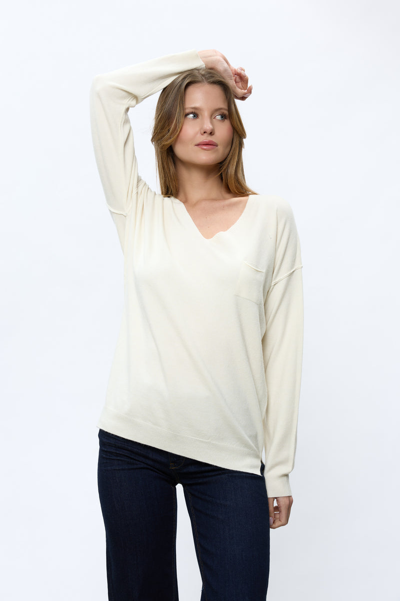 סריג וי+כיס