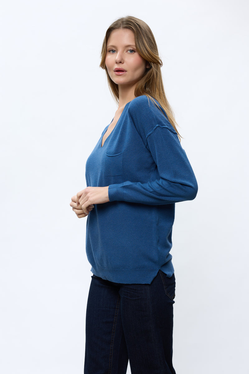 סריג וי+כיס