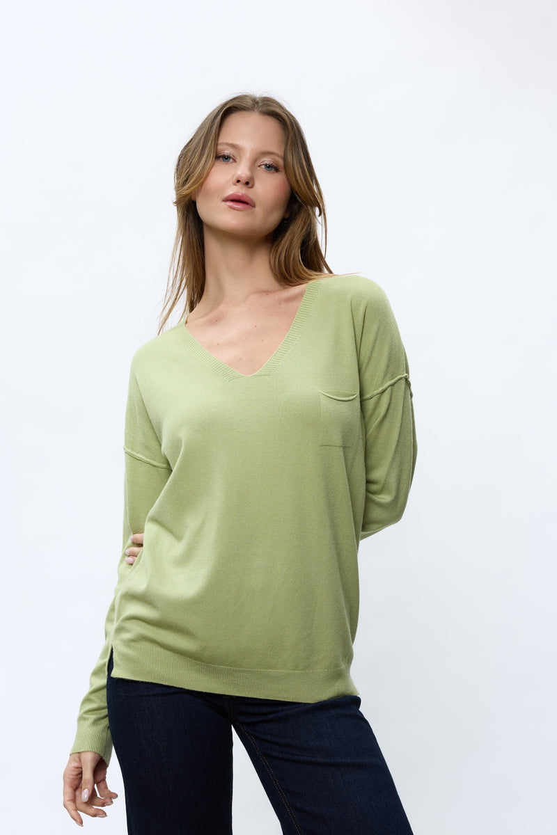 סריג וי+כיס