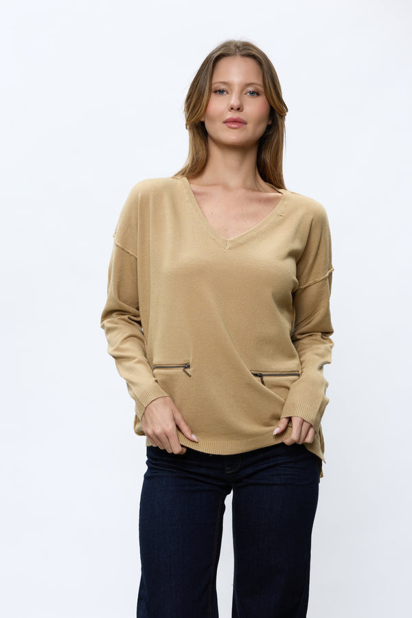 סריג וי רוכסנים