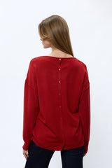 סריג ניקי כפתורים בגב+כיסים