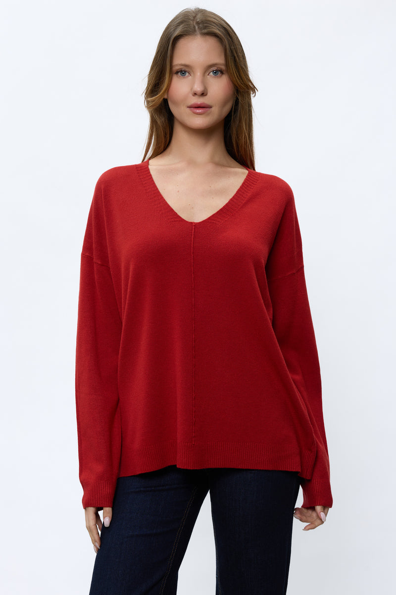 ריב פס באמצע V סריג