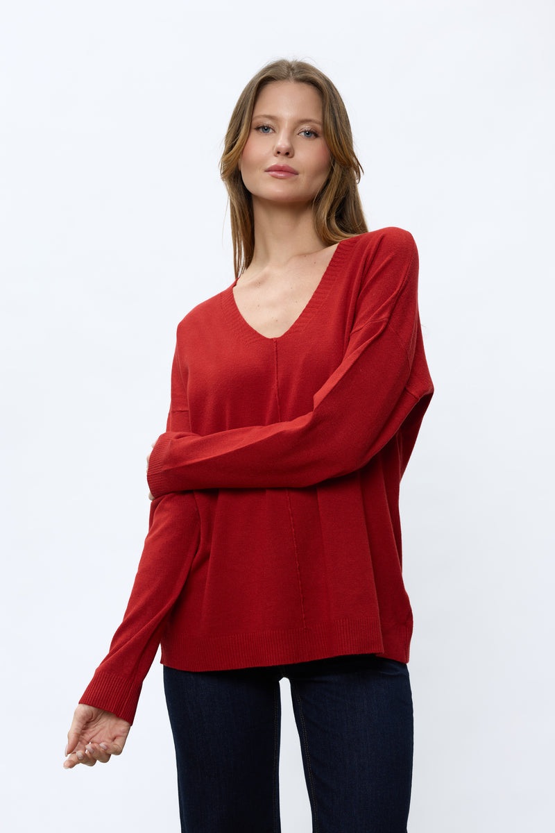 ריב פס באמצע V סריג