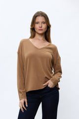 סריג וי ריב פפיונים בגב