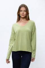 סריג וי ריב פפיונים בגב