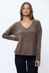 סריג וי ריב פפיונים בגב