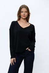 סריג וי ריב פפיונים בגב