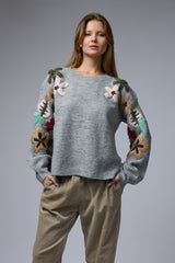 סוודר פרחים/ניטים