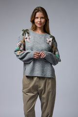 סוודר פרחים/ניטים