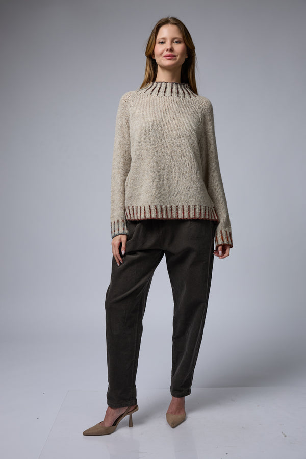 סריג גימור פסים