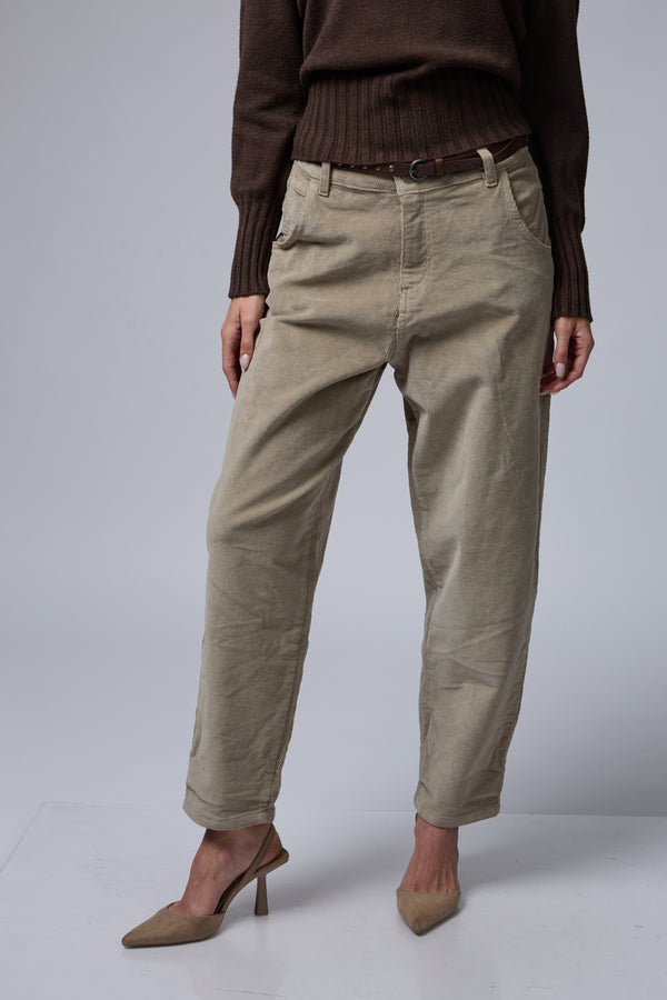 TAL מכנס קורדרוי+חגורה