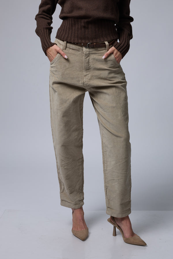 TAL מכנס קורדרוי+חגורה