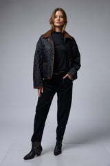 מעיל קווילט קצר+קורדרוי