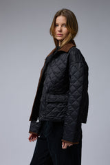 מעיל קווילט קצר+קורדרוי