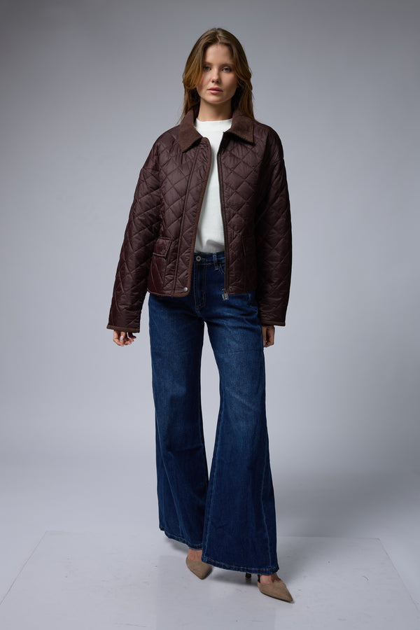 מעיל קווילט קצר+קורדרוי