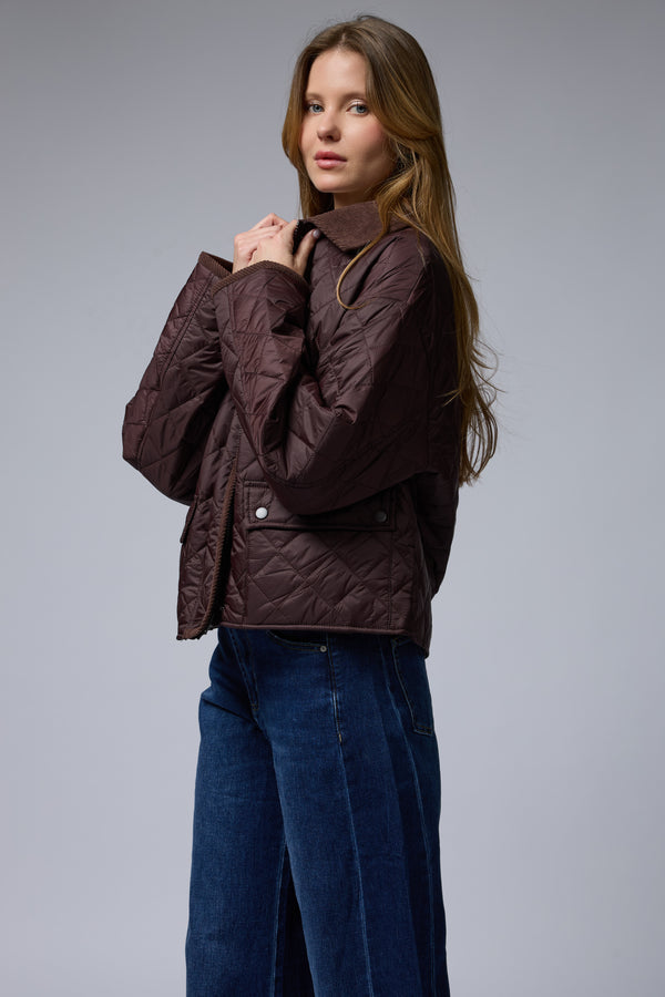 מעיל קווילט קצר+קורדרוי