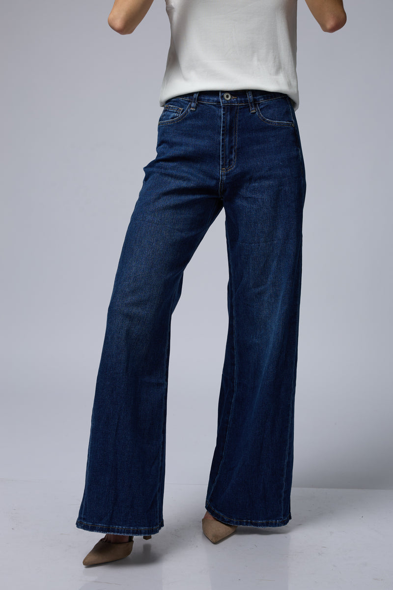 ג'ינס רחב+רוכסן