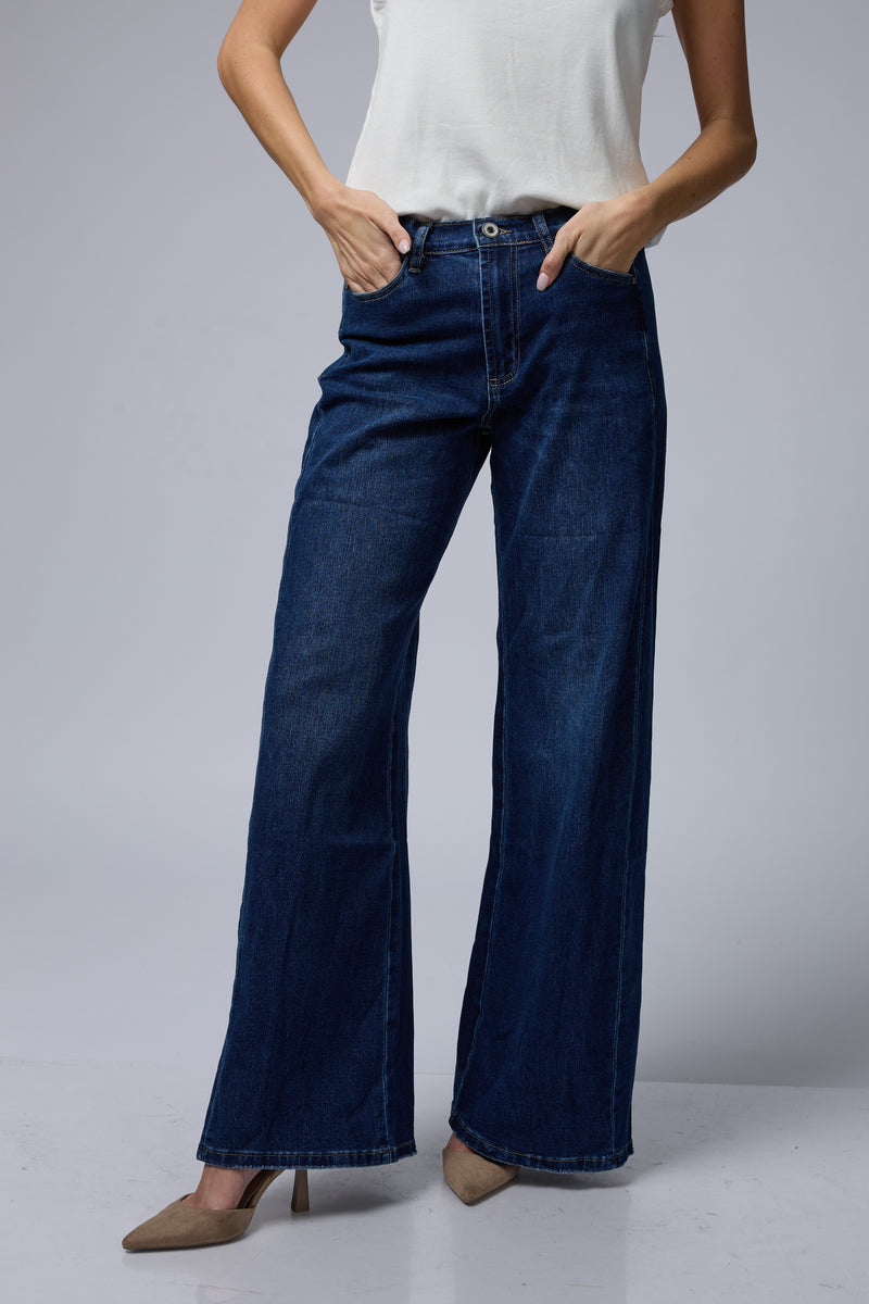 ג'ינס רחב+רוכסן