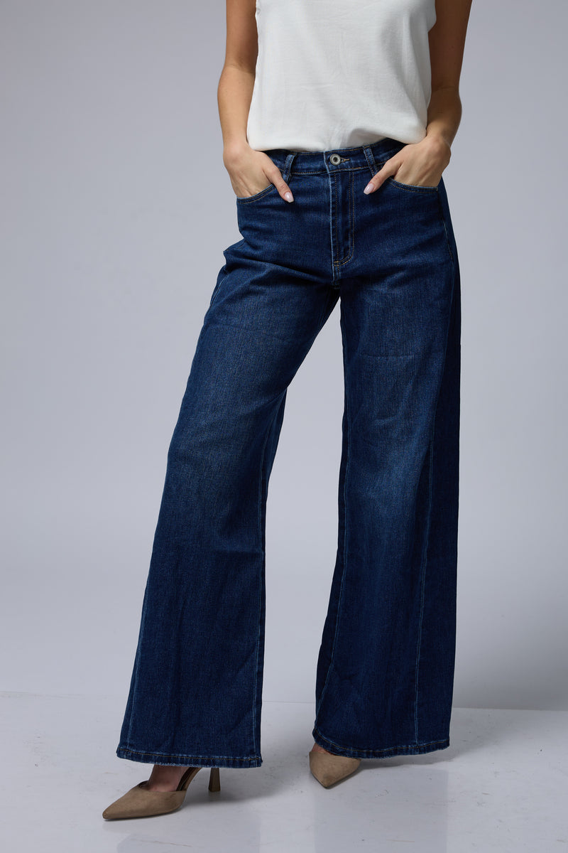 ג'ינס רחב+רוכסן