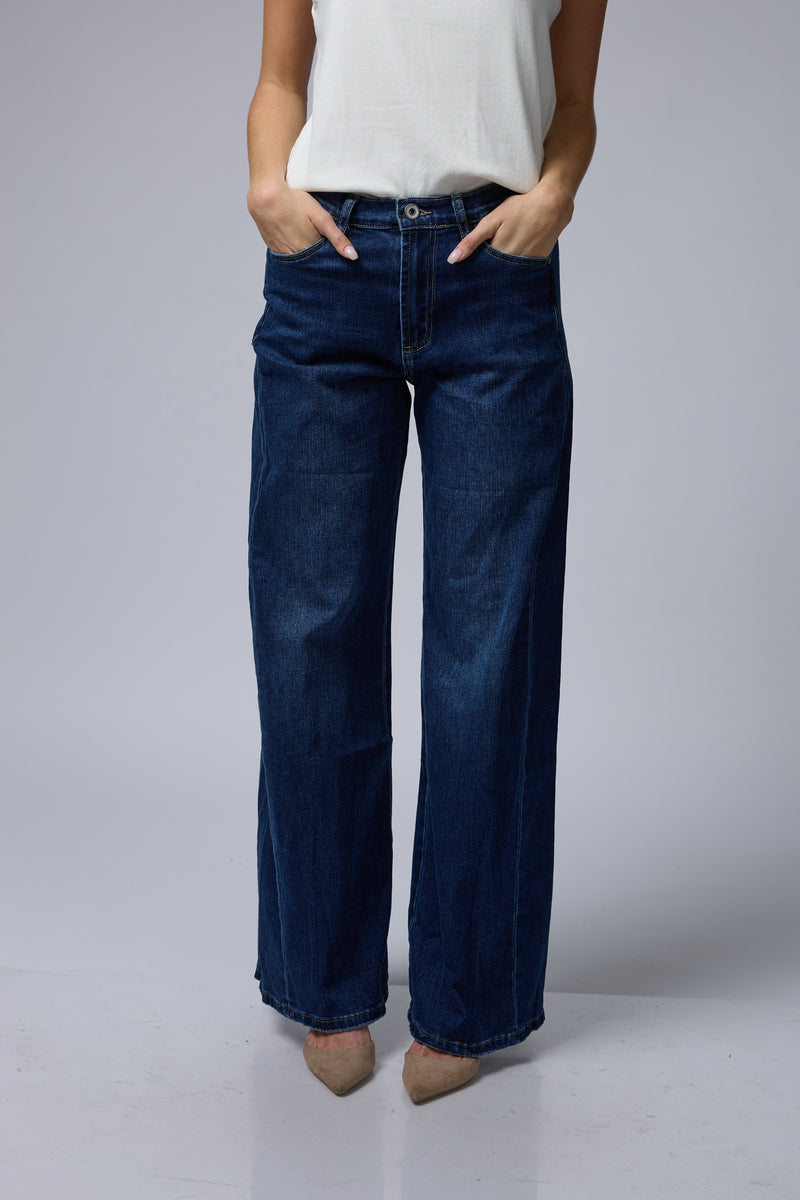ג'ינס רחב+רוכסן
