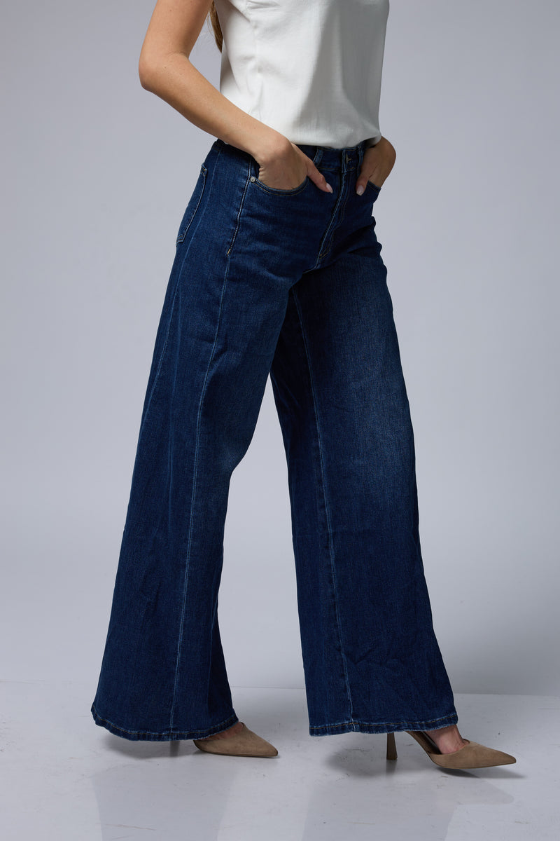 ג'ינס רחב+רוכסן