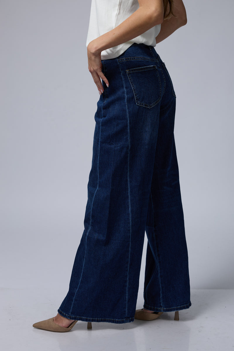 ג'ינס רחב+רוכסן