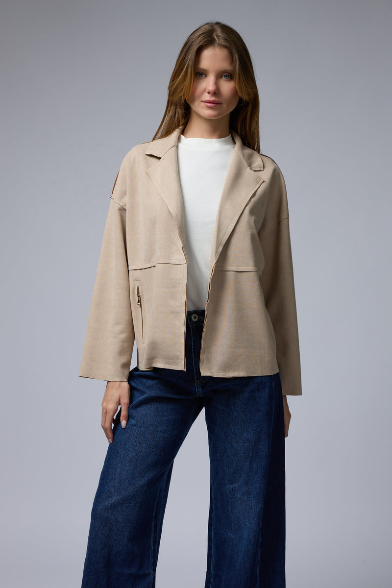 ג'קט סוויד רוכסנים