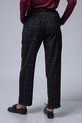 מכנס משובץ+חגורה