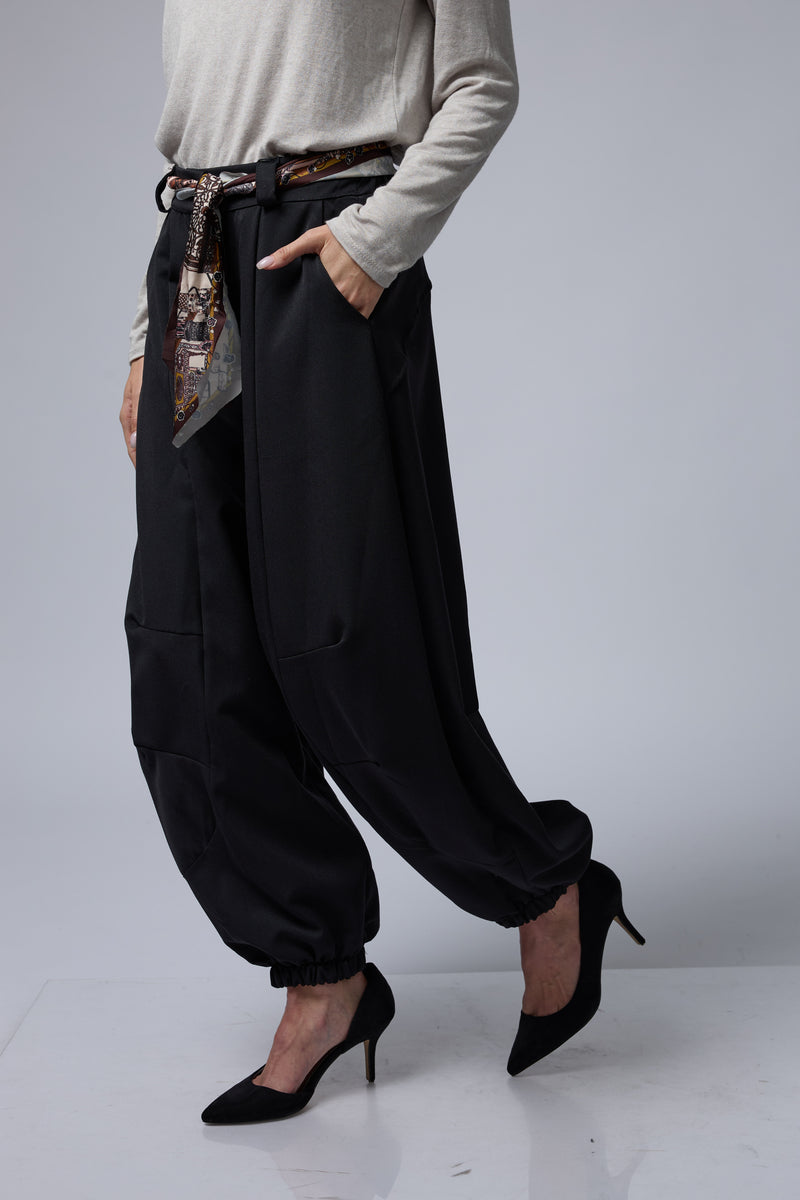 מכנס בלון+חגורת מטפחת