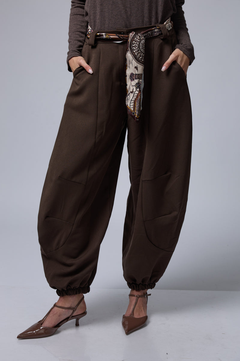 מכנס בלון+חגורת מטפחת