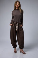 מכנס בלון+חגורת מטפחת