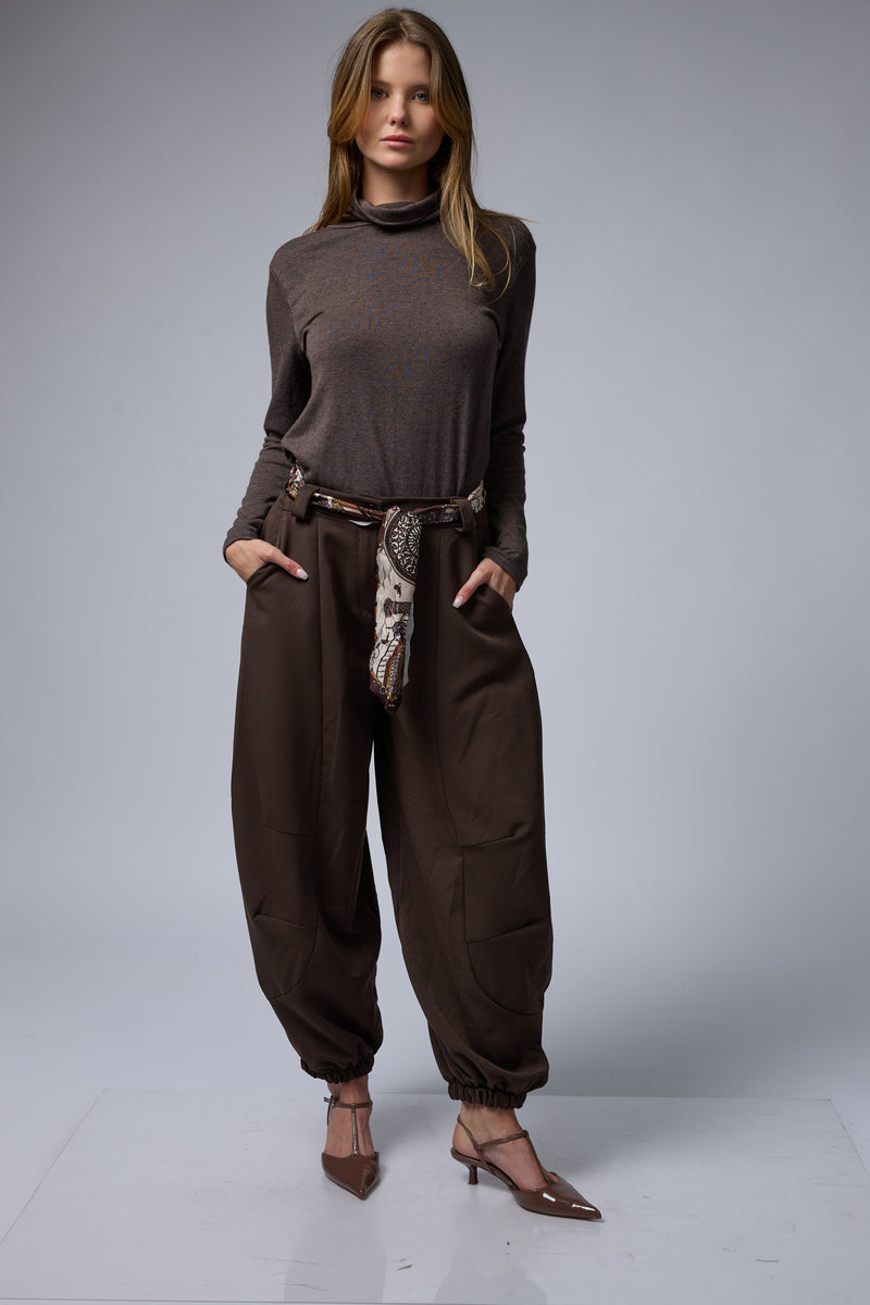 מכנס בלון+חגורת מטפחת