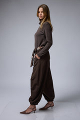 מכנס בלון+חגורת מטפחת