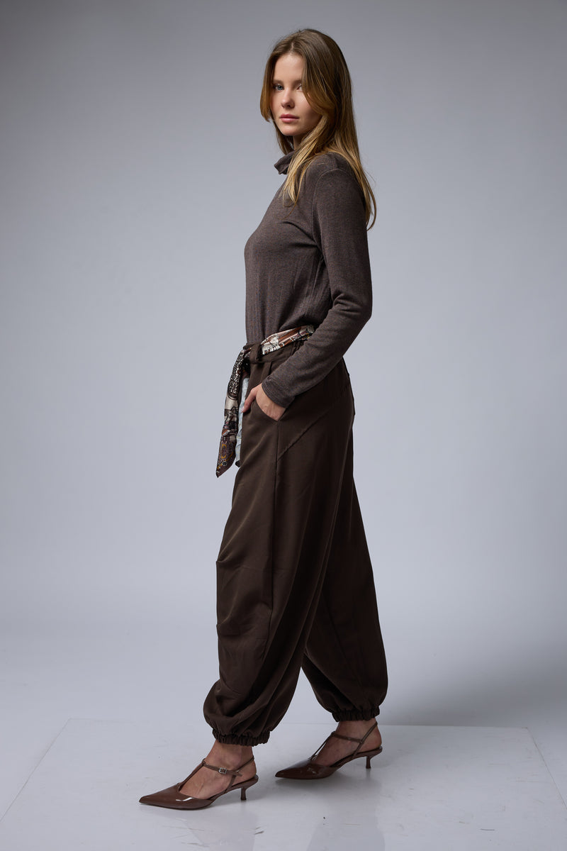 מכנס בלון+חגורת מטפחת