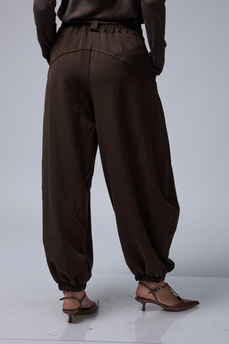 מכנס בלון+חגורת מטפחת